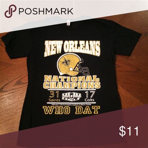 New Orleans Saints Super Bowl Champions Shirt | Champion shirt, Saints ...