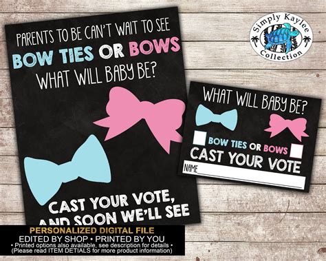 Pin On Bowties Or Bows Gender Reveal Party Ideas