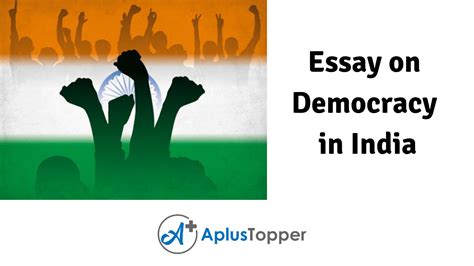 Essay On Democracy In India Democracy In India Essay For Students And