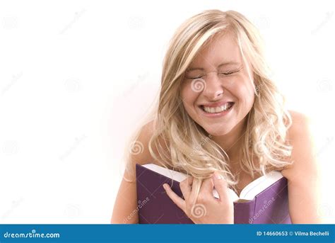 Naked Women With Book And Big Smile Stock Image Image Of Girl Smile 14660653
