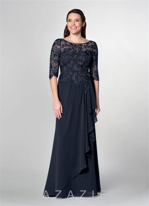 Azazie Zsazsa Mbd Mother Of The Bride Dress Dark Navy Azazie Mob