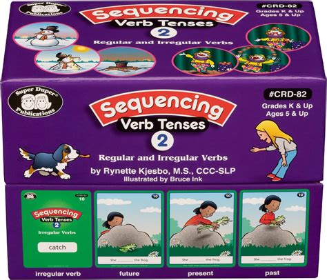 Sequencing Verb Tenses Flash Cards Set Bahrain Ubuy