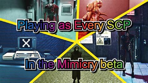 Playing As Every Reworked SCP In The Mimicry 12 0 Beta Outdated SCP