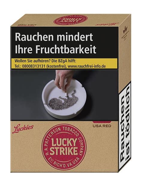 Zigarrenhaus Sturm Lucky Strike Authentic Red XXL Zigaretten Tabak