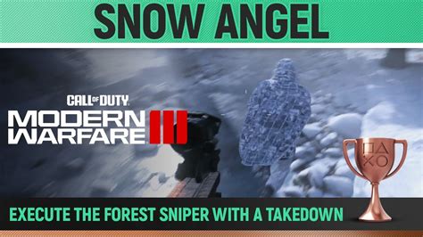 Call Of Duty Modern Warfare Iii Snow Angel Trophy Guide Mission