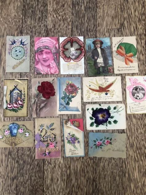 LOT DE 15 Cartes Postale Ancienne Fantaisie EUR 10 00 PicClick FR