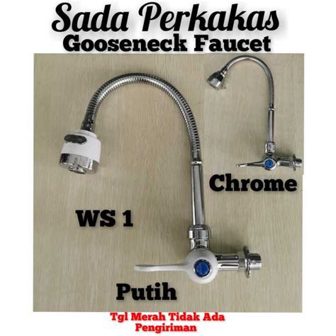 Kran Angsa Flexible Cuci Piring Ws Gooseneck Faucet Keran Air Sink