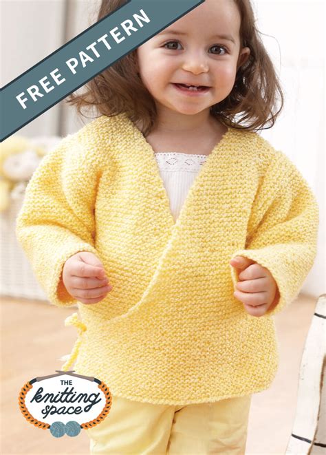 Sweet Knitted Baby Kimono Free Knitting Pattern