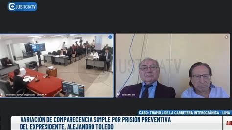 Alejandro Toledo Poder Judicial Evalúa Pedido De Prisión Preventiva