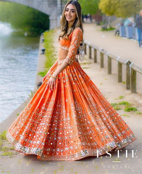 Top Orange Bridal Lehengas We Spotted On Real Brides