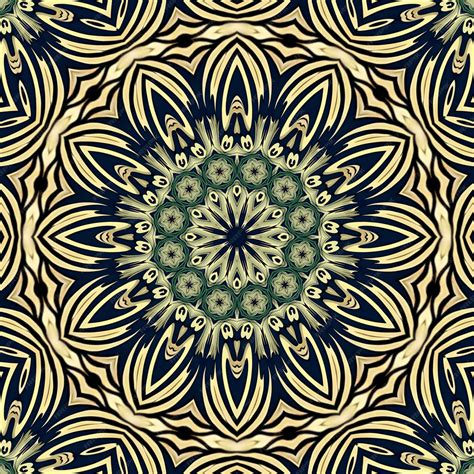 Premium Photo | A pattern with a green and yellow background.