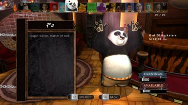 Po From Kung Fu Panda For Ghwtde At Guitar Hero World Tour Nexus Mods