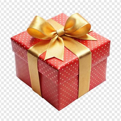 Gift Box Isolated On Transparent Background Premium AI Generated PSD