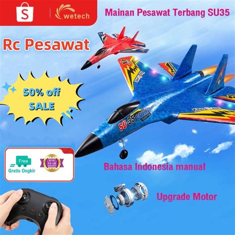 Jual BM38SK Wetech Mainan Pesawat Terbang Remote Control Led Pesawat