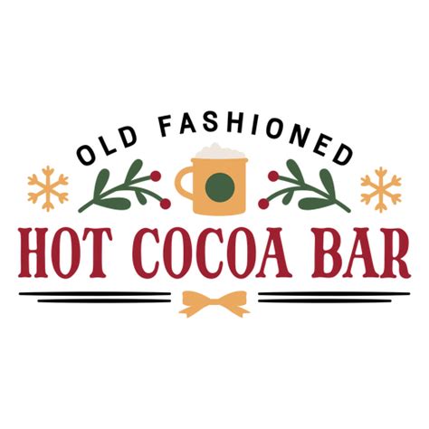 Hot Cocoa Bar Logo Png And Svg Design For T Shirts
