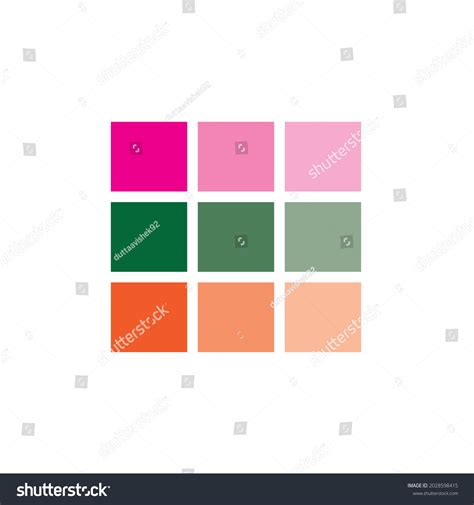 Sample Color Palettes Example Various Color Stock Vector (Royalty Free ...