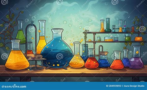Science Lab Illustration Back To School Science Stock Illustration