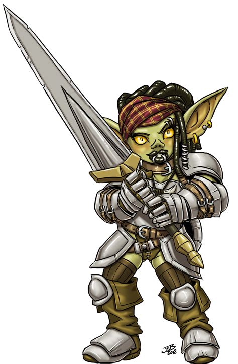 Female Goblin Fighter By Prodigyduck On Deviantart Fantasy Character