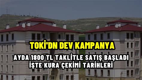 TOKİ den aylık 1800 TL taksitle ucuz ev Başvurular başladı