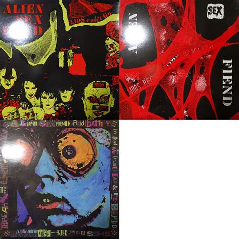 19000935 ALL輸入盤 ALIEN SEX FIEND エイリアンセックスフィーンド 3枚セット LIPS CAN T GO