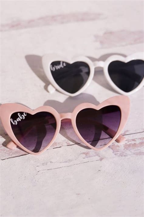 Bachelorette Heart Sunglasses Babe And Bride Beach Party Favors Honeymoon Bridal Shower Favors