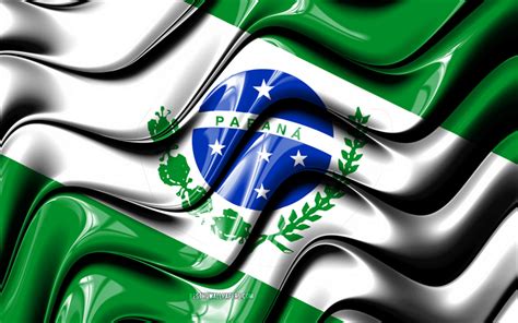 Download Imagens Paraná Bandeira 4k Estados Do Brasil Distritos