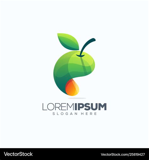 Fruit logo design Royalty Free Vector Image - VectorStock