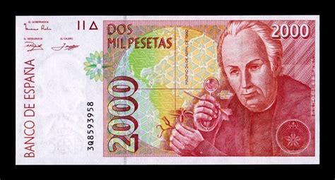 España 2000 Pesetas José Celestino Mutis 1992 1996 Pick 164 Serie 3Q