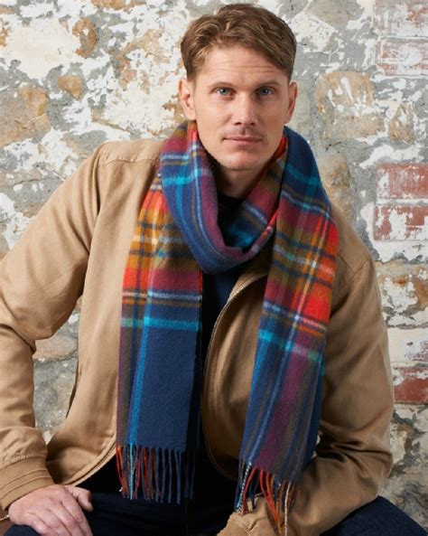 Autumn Tartan Lambswool Large Scarf Glen Prince Shop Online