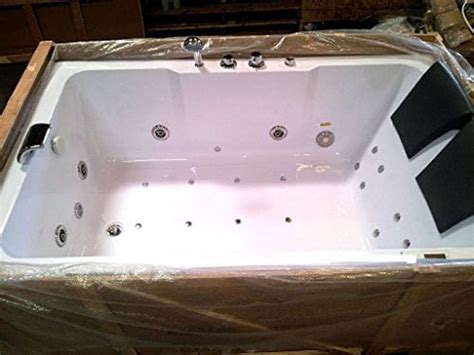 2 Two Person Indoor Whirlpool Massage Hydrotherapy White Bathtub Tub With Bluetooth Free Remote