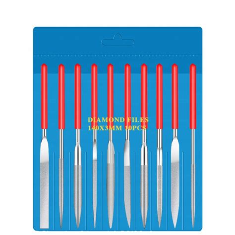 140X3 MM 10 SZTUK Stylu Diament Mini Zestaw Pilnik 9793111089675