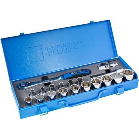 Набор дюймовых головок NORGAU 1/2" 19 шт, ND1919-A5/16-1.1/4, 063792819 ...