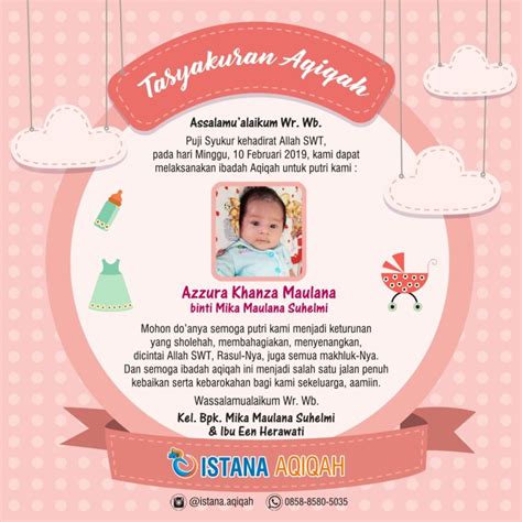 Jual Kartu Ucapan Aqiqah Kota Tangerang Jasa Printing Tokopedia