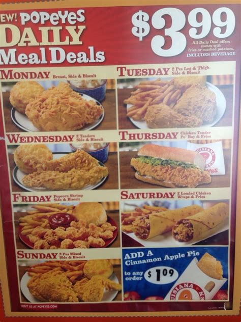 popeyes daily specials