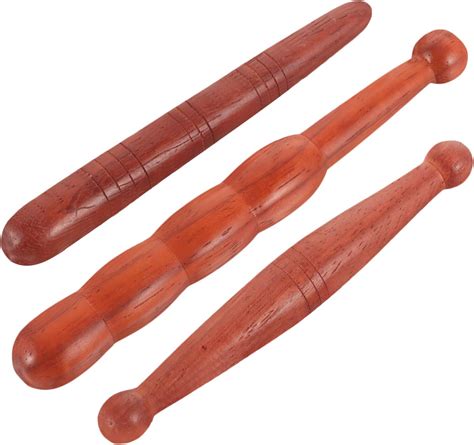 Healifty 3pcs Wooden Reflexology Sticks Foot Hand Massage