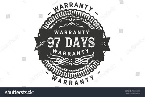 Days Warranty Icon Vintage Rubber Stamp Royalty Free Stock Vector