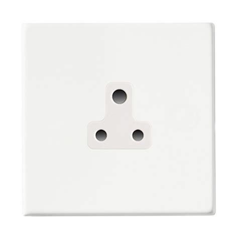 Hartland Cfx Colours Bright White 1 Gang 5a Unswitched Socket White