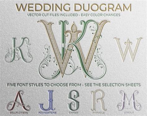 2 Letter Monogram Made To Order With Pre Designed Fonts Custom