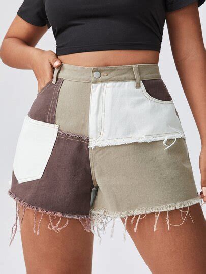 Curve Denim Shorts Shop Plus Size Bottoms Online Australia Shein