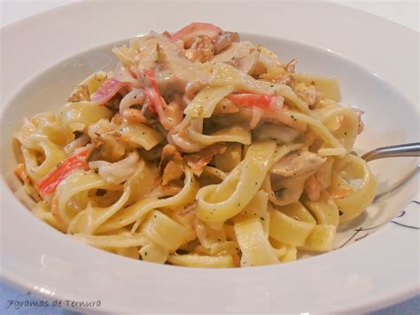 Tagliatelle Salm O Fumado Gramas De Ternura