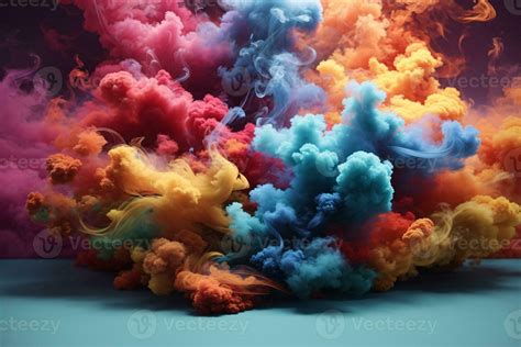 Colorful Smoke Bomb Wallpaper, Rainbow Colorful Smoke Bomb Background ...