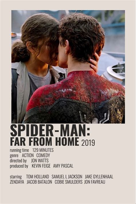 Mj And Peter Spider Man Far From Home Polaroid Poster P Steres De