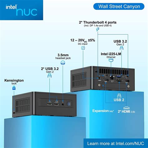 Intel Nuc Pro Nuc Wshi Barebone Mini Pc Core I P