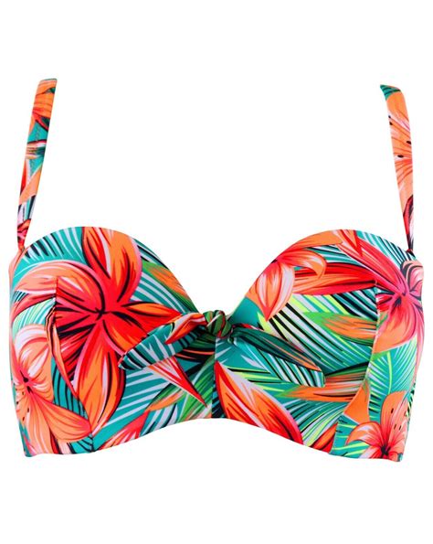 Pour Moi Heatwave Hawaii U W Top Strapless Padded Top Bikini Or Fold