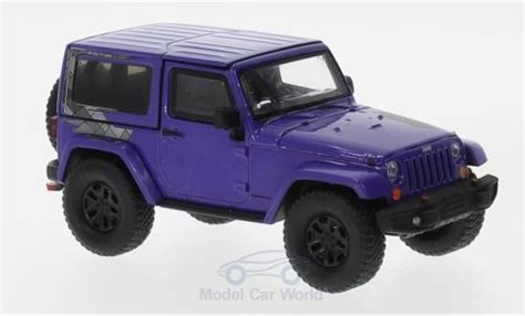 Diecast Model Cars Jeep Wrangler 1 43 Greenlight Winter Edition Lila 2017 Uk