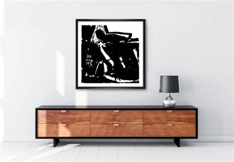 Large Abstract Painting Pop Art Nude Art Erotik Cumshot Girls Sex Black White Wall Art
