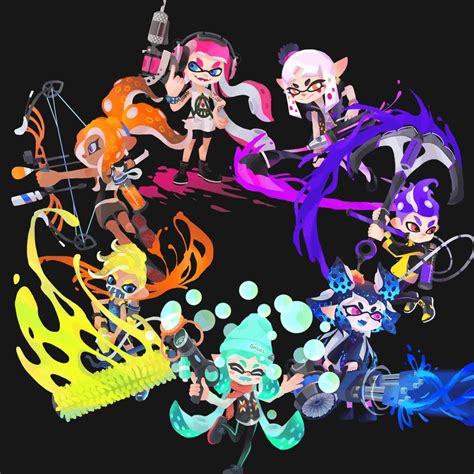 My Completed Splatoon Weapon Concepts 7 In Total Splatoon