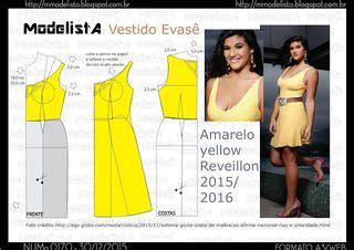 A3 NUMo 0170 DRESS AMARELO YELLOW REVEILLON 2016 ModelistA