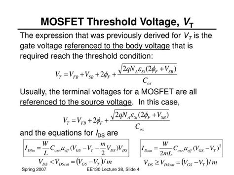 Threshold Voltage