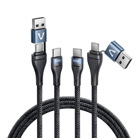 Paquete De Cables Usb C A Usb C En Cable Usb C De Carga R Pida De